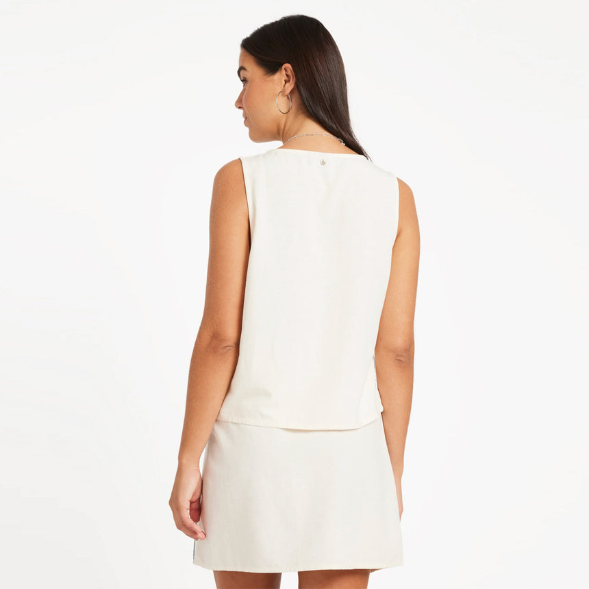 VOLCOM Small Talk Skirt - Vintage White