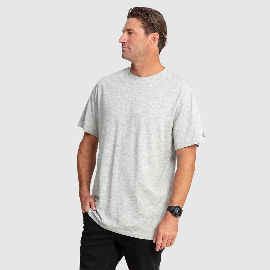 VOLCOM Solid Short Sleeve Tee - Grey Marle