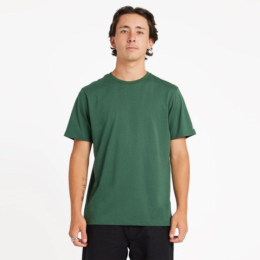 VOLCOM Solid Short Sleeve Tee - Billiard