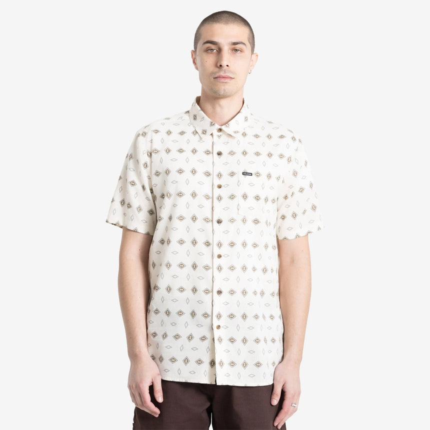 VOLCOM Trusted Short Sleeve Shirt - White Print