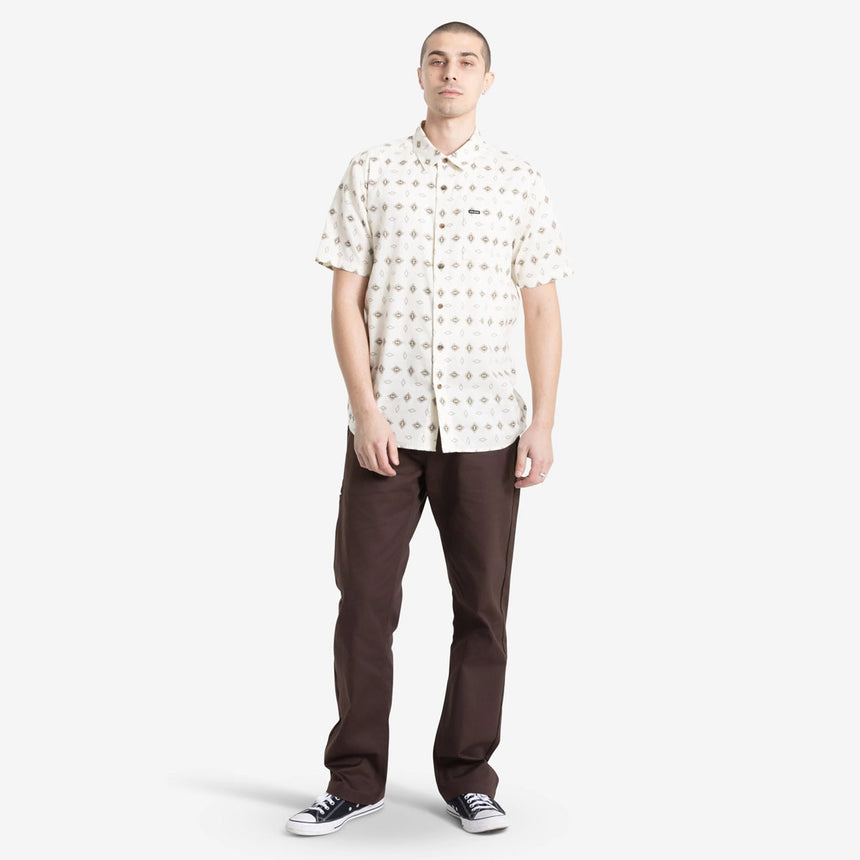 VOLCOM Trusted Short Sleeve Shirt - White Print
