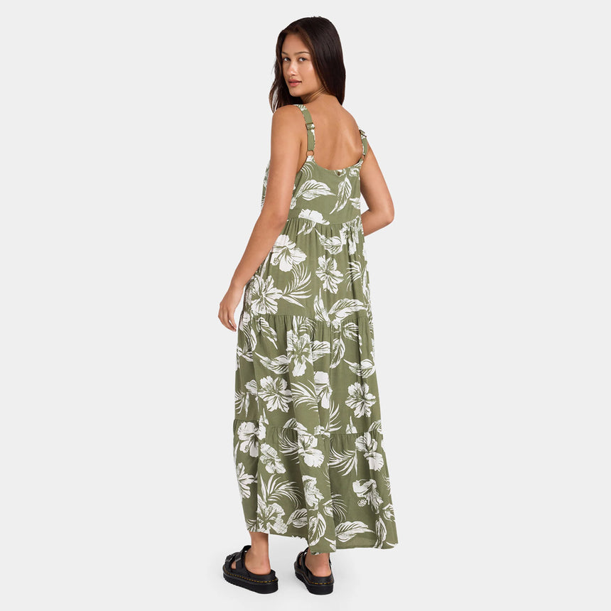 VOLCOM Viper Dress - Moss Stone