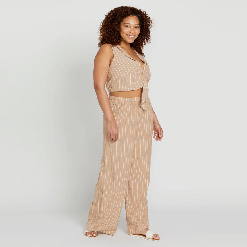 VOLCOM Women's Coco Ho Beach Pant - Mocha