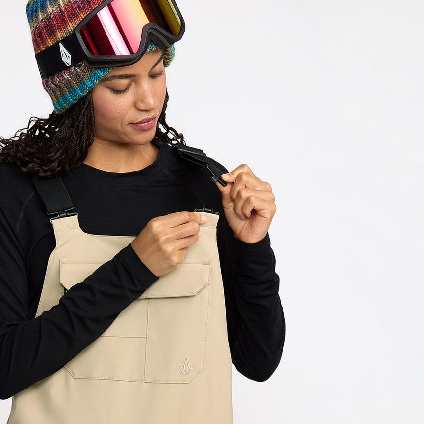 VOLCOM Women's Creston 3D Stretch Bib Overall 2026 - Oatmeal