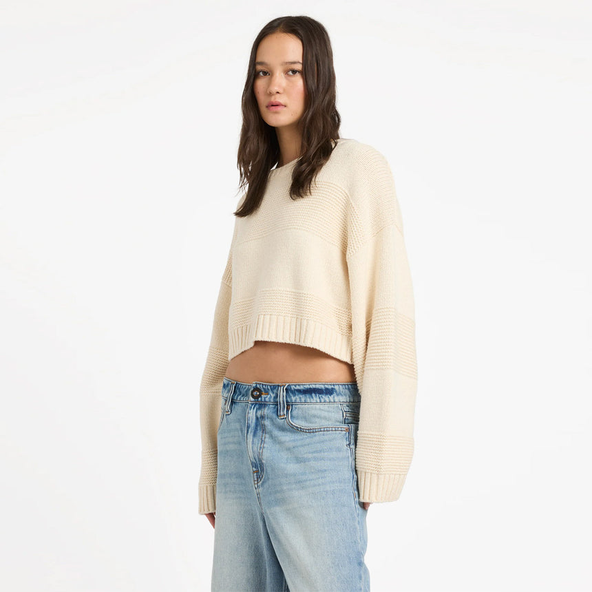 VOLCOM Women's Dayz Like This Sweater - Vintage White