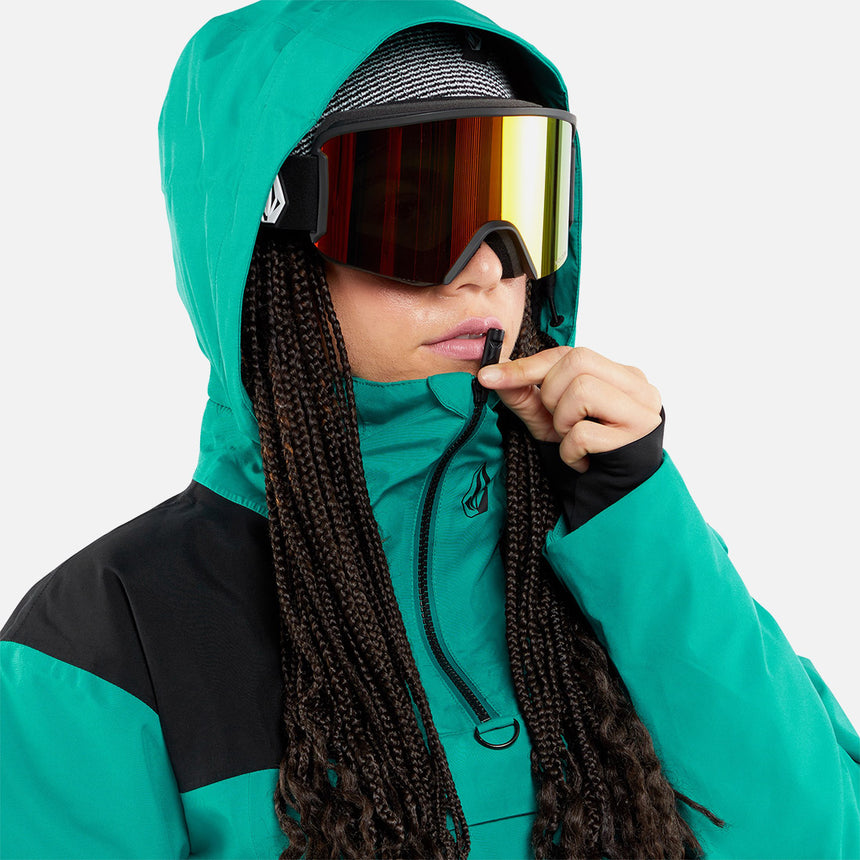 VOLCOM Women's Fern Insulated Gore-Tex Pullover 2024 - Vibrant Green