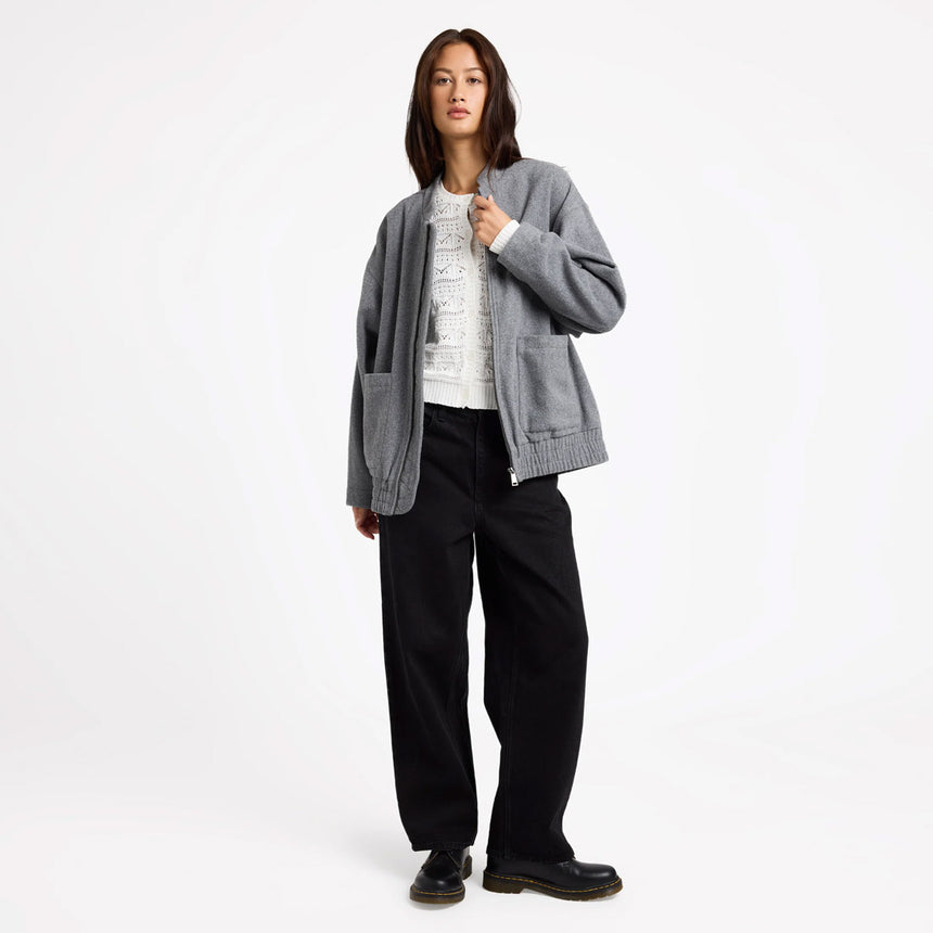 VOLCOM Women's She's Da Bomb Jacket - Heather Grey