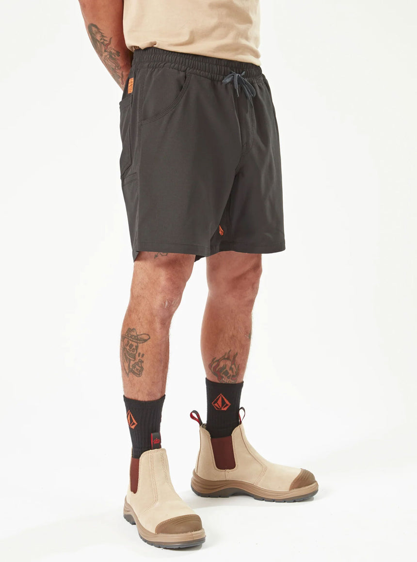 VOLCOM Workwear Rack Hybrid 17" Short - Black