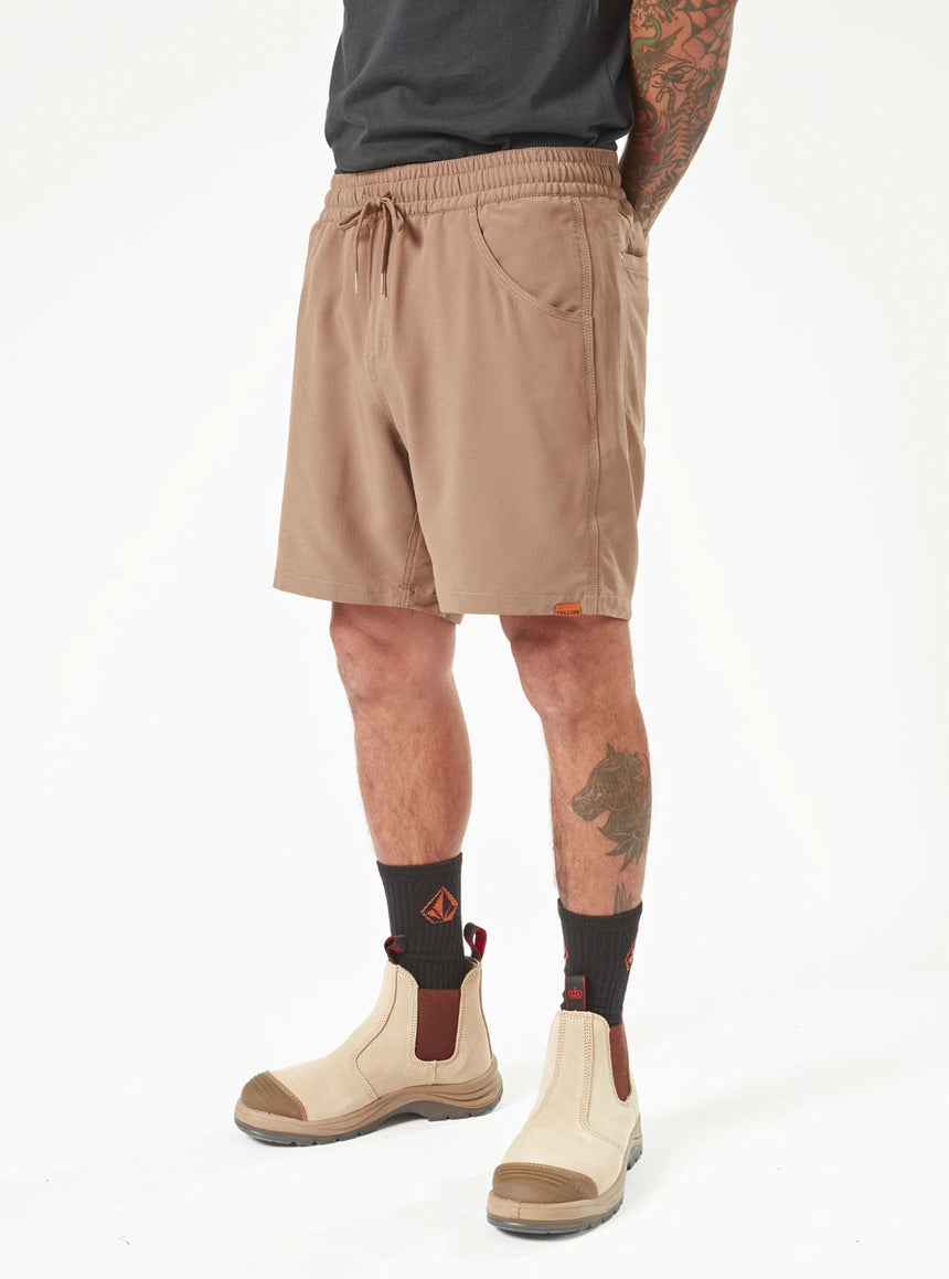 VOLCOM Workwear Rack Hybrid 17" Short - Brindle