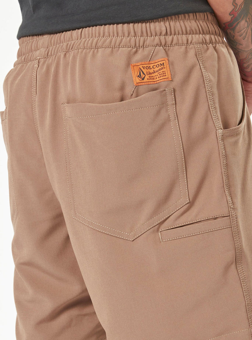 VOLCOM Workwear Rack Hybrid 17" Short - Brindle