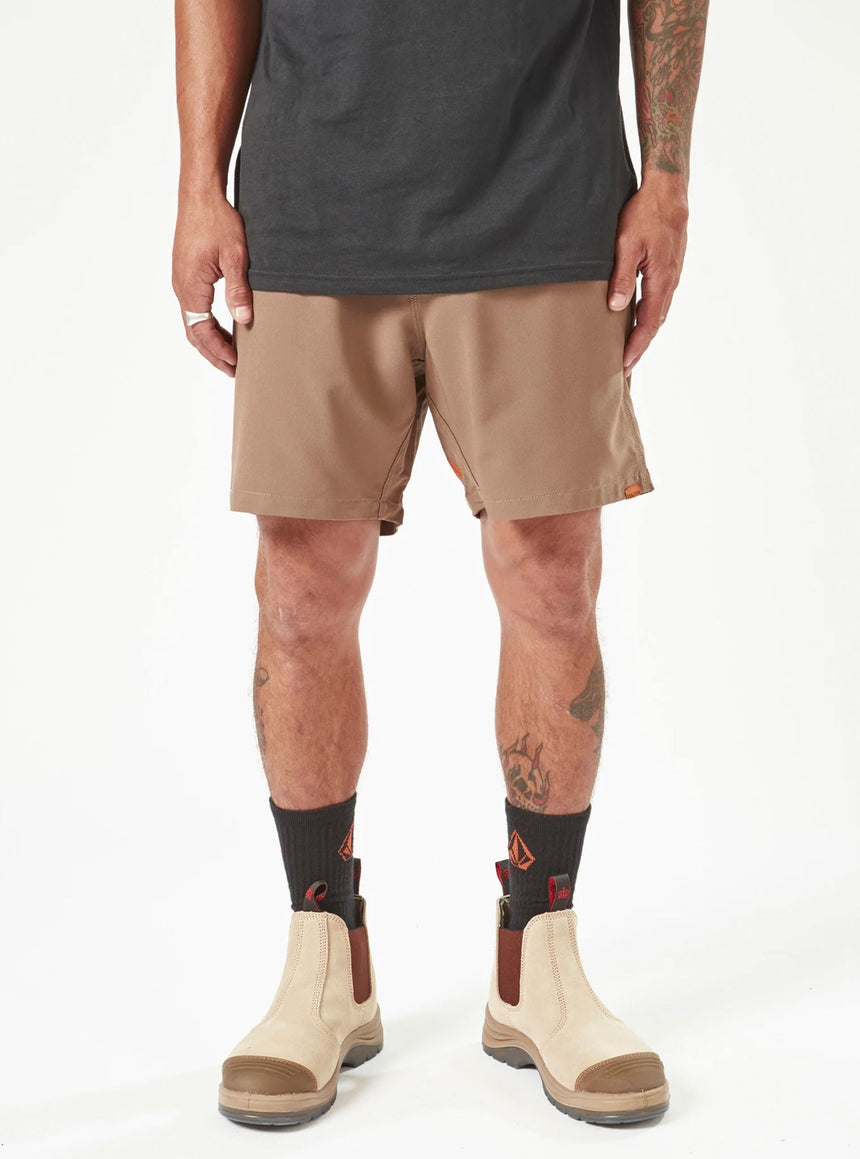 VOLCOM Workwear Rack Hybrid 17" Short - Brindle