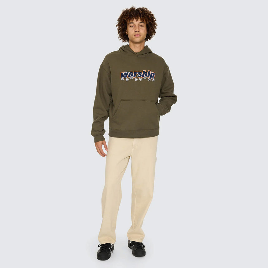 WORSHIP Line Stepper Pullover Hood - Grape Leaf