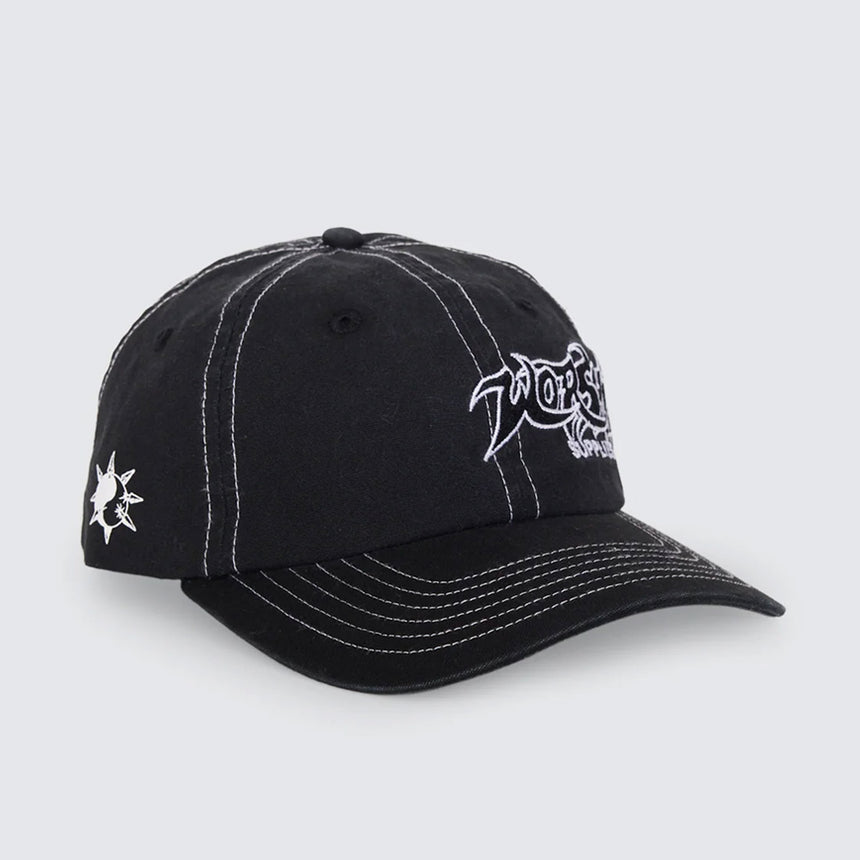WORSHIP Spiker 6 Panel Cap - Washed Black
