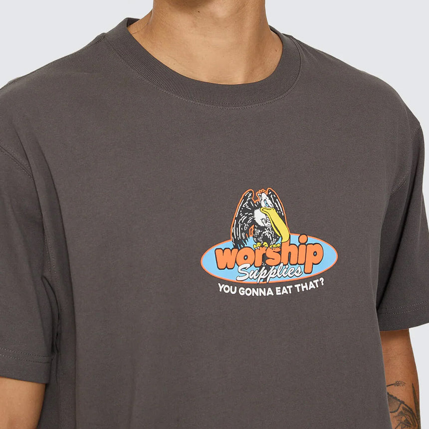 WORSHIP Still Hungry Tee - Worn Black