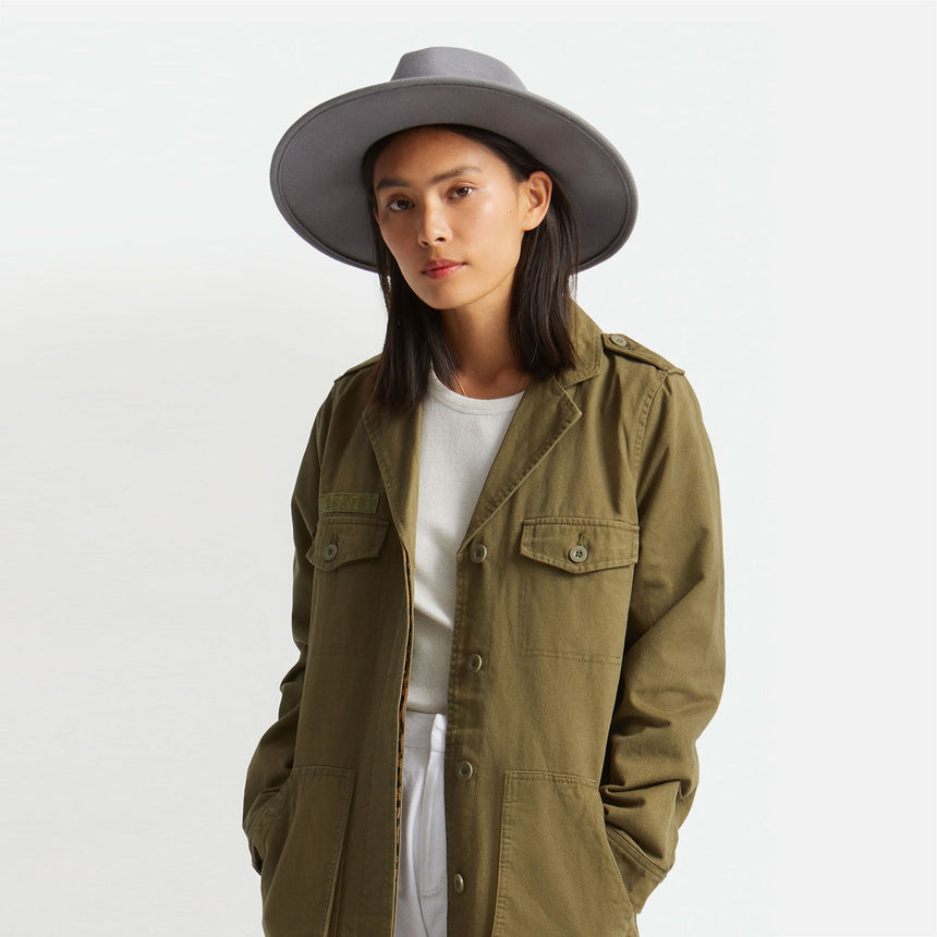 BRIXTON Field Proper Hat - Grey
