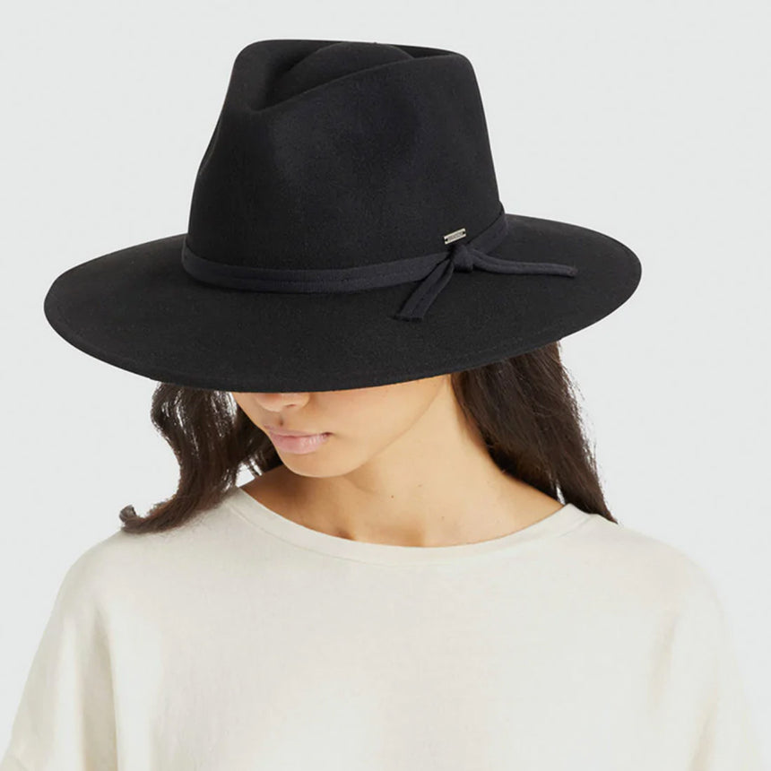 BRIXTON Joanna Felt Packable Hat - Black