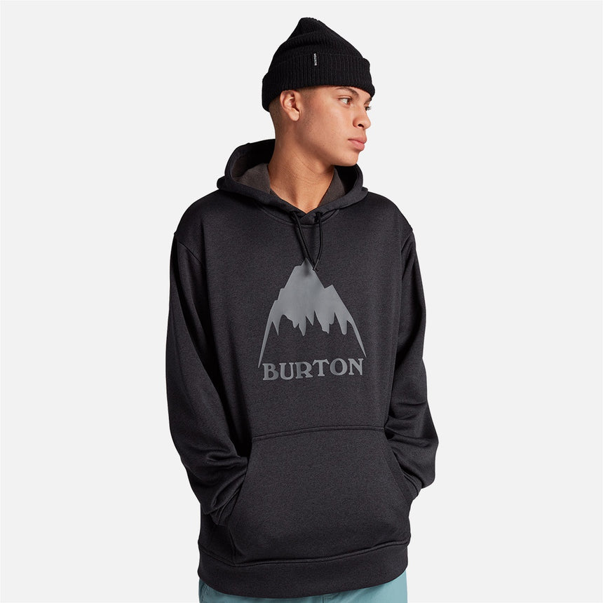 BURTON Oak Pullover Hood - True Black Heather