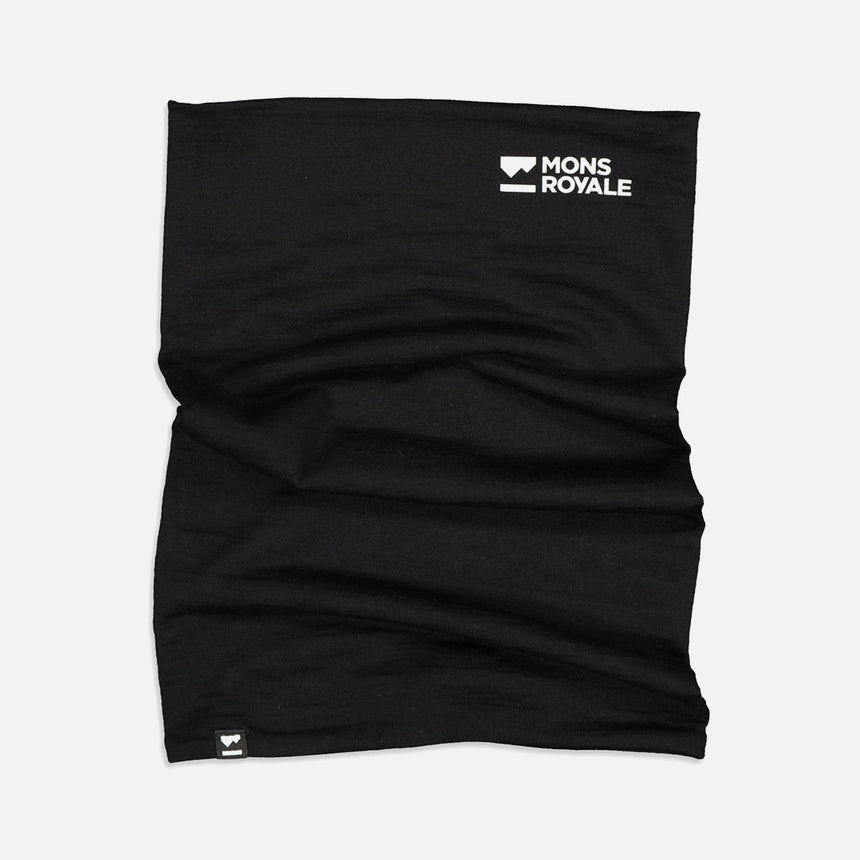 MONS ROYALE Double Up Neckwarmer - Black