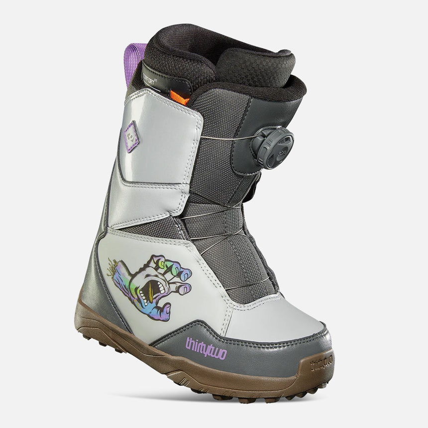 THIRTYTWO Kid's Lashed Boa Santa Cruz Boots 2024 - Grey/Gum