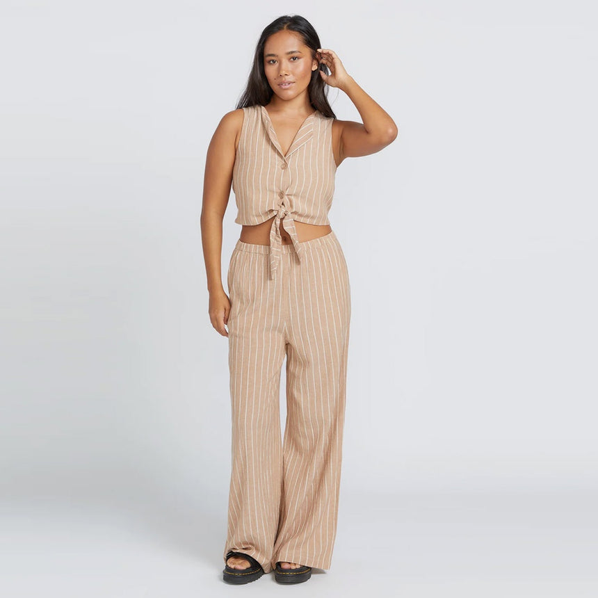 VOLCOM Women's Coco Ho Beach Pant - Mocha