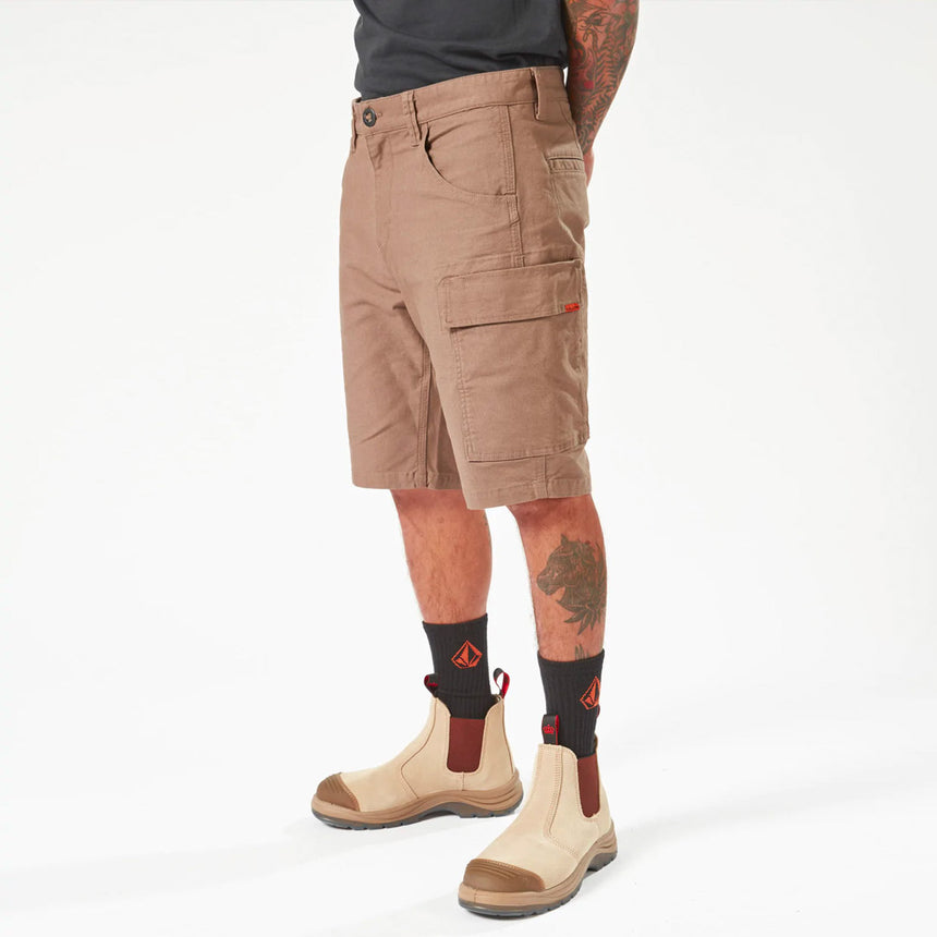 VOLCOM Workwear Caliper Work Short 19" - Brindle