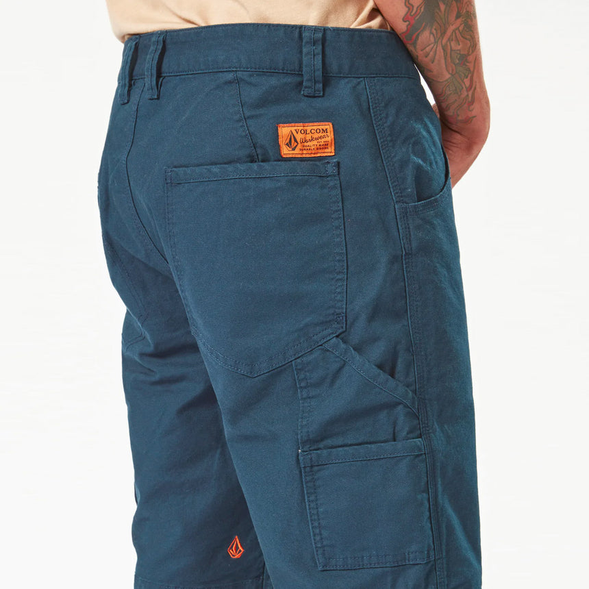 VOLCOM Workwear Caliper Work Short 19" - Navy