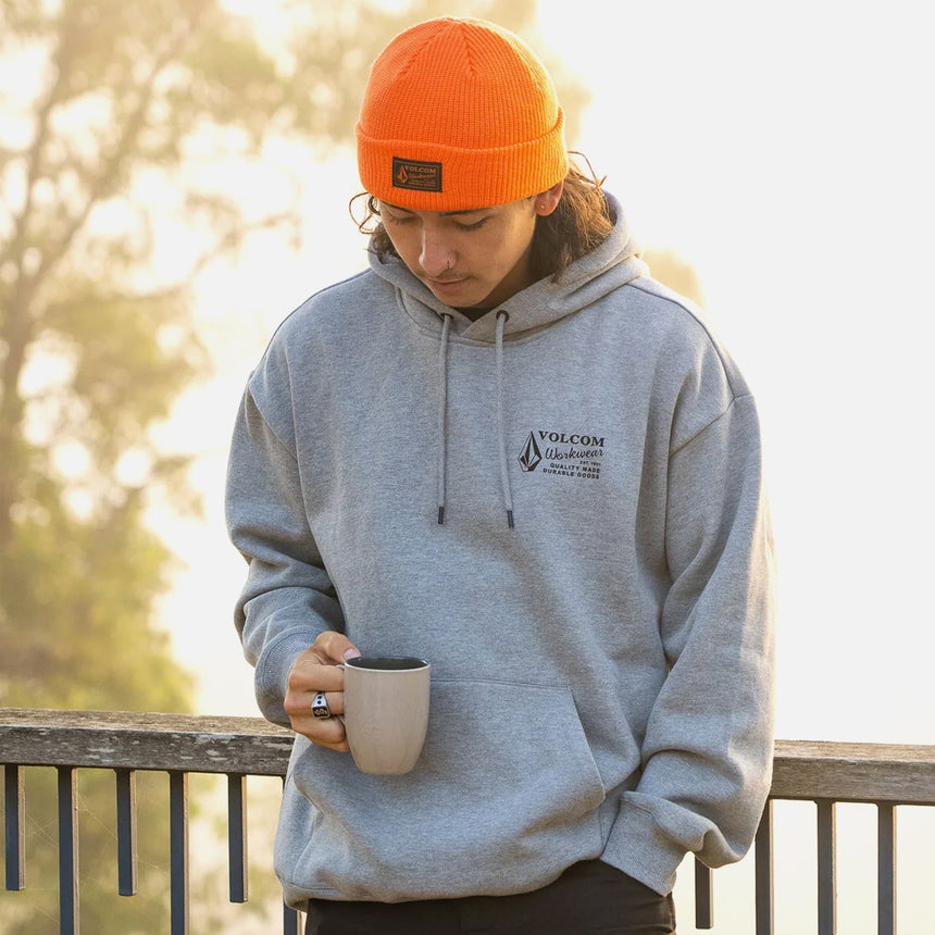 VOLCOM Workwear Pullover Hood - Heather Grey