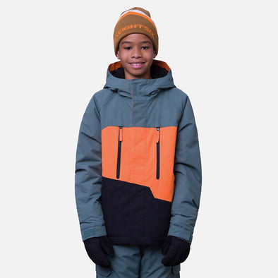 686 Boy's Geo Insulated Jacket 2024 - Cypress Green Colorblock