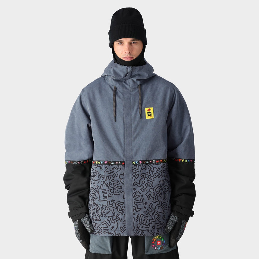 686 Foundation Insulated Jacket 2025 - Keith Haring Denim Colorblock