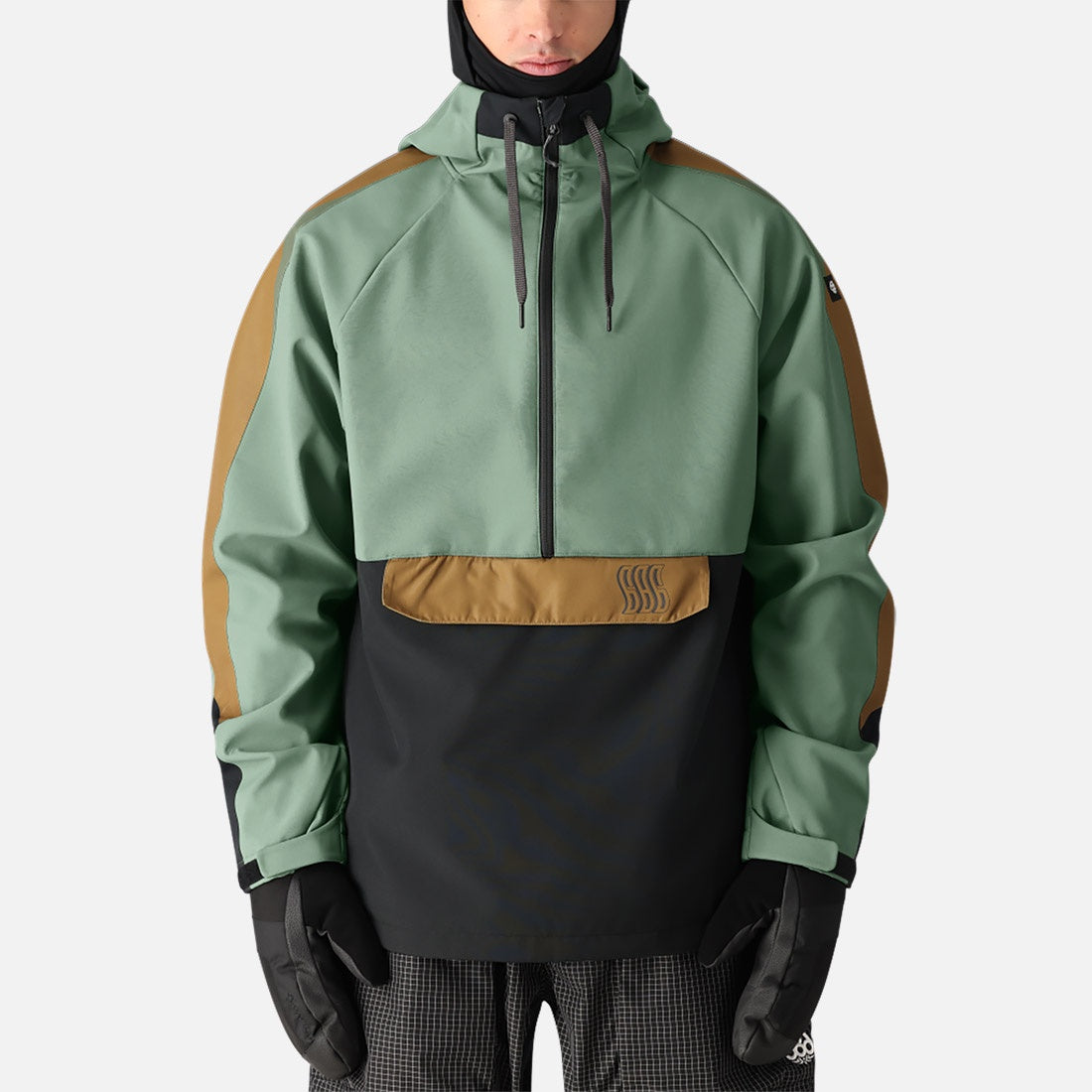 686 Waterproof Anorak 2025 - Cypress Green Colorblock