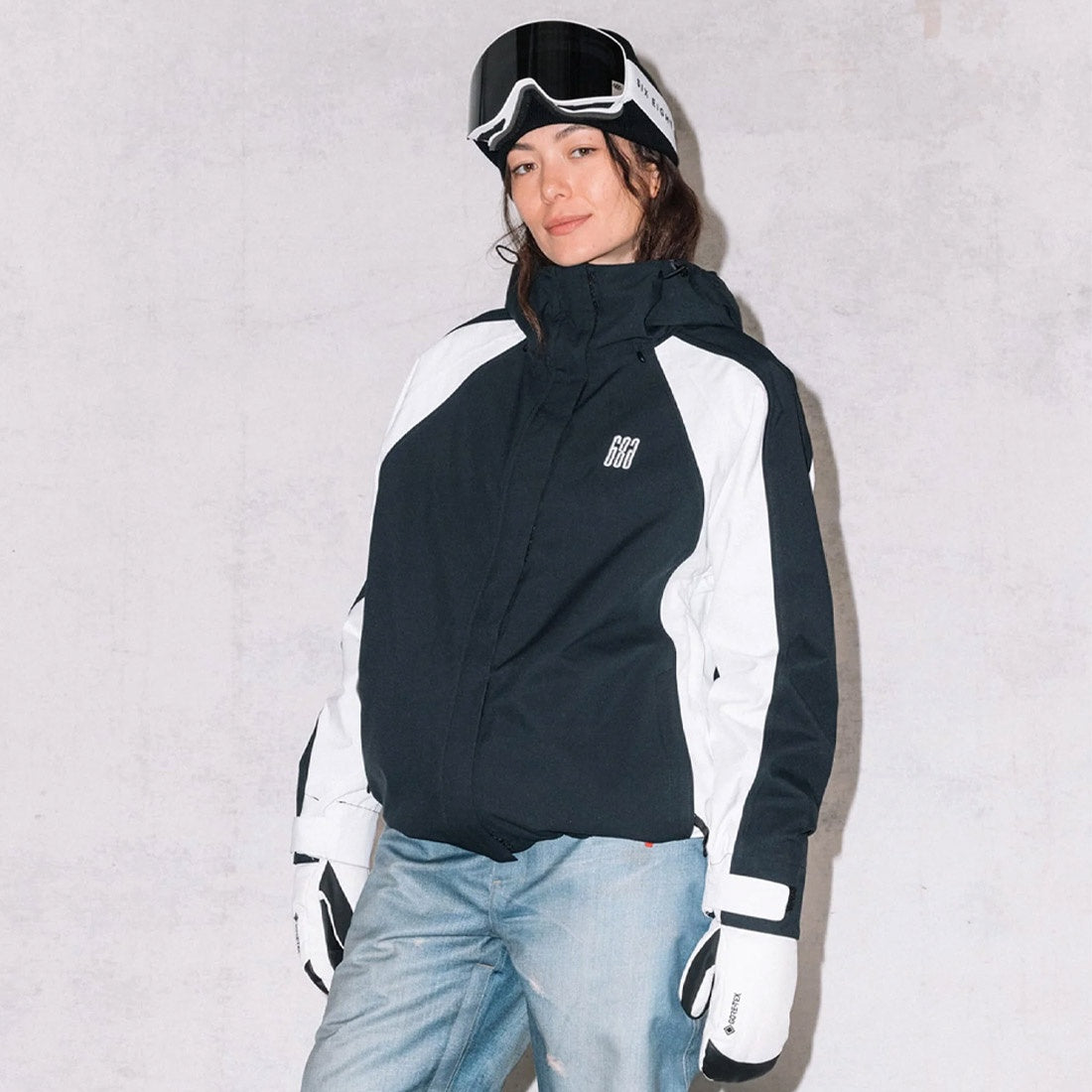686 Women's Hologram Shell Jacket 2026 - Black Colorblock