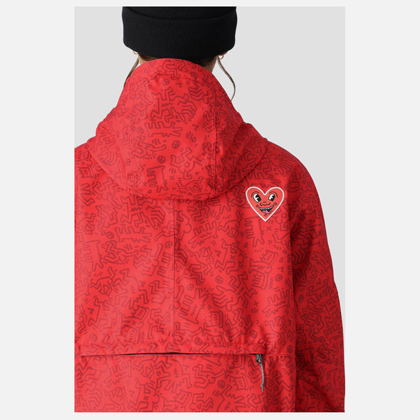 686 Women's Outline Shell Jacket 2025 - Keith Haring Red