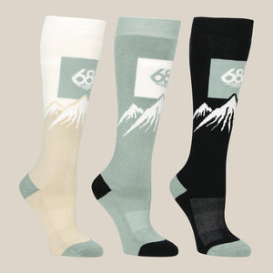 686 Women's Snow Cap Snow Sock 3 Pack - Multi