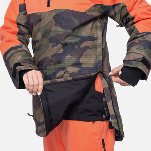 686 Women's Upton Insulated Anorak - Dark Camo Colorblock
