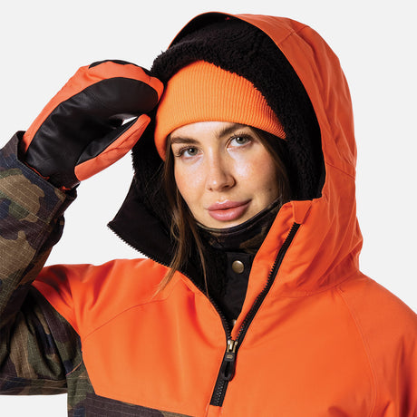 686 Women's Upton Insulated Anorak - Dark Camo Colorblock