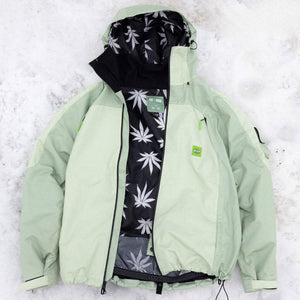686 X Huf Double H Shell Jacket 2026 - Huf Green Colorblock