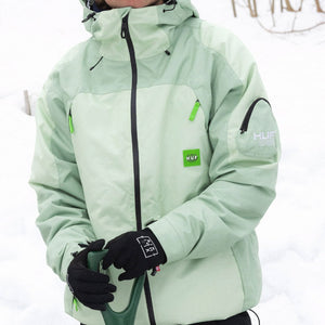 686 X Huf Double H Shell Jacket 2026 - Huf Green Colorblock