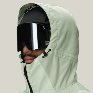686 X Huf Double H Shell Jacket 2026 - Huf Green Colorblock