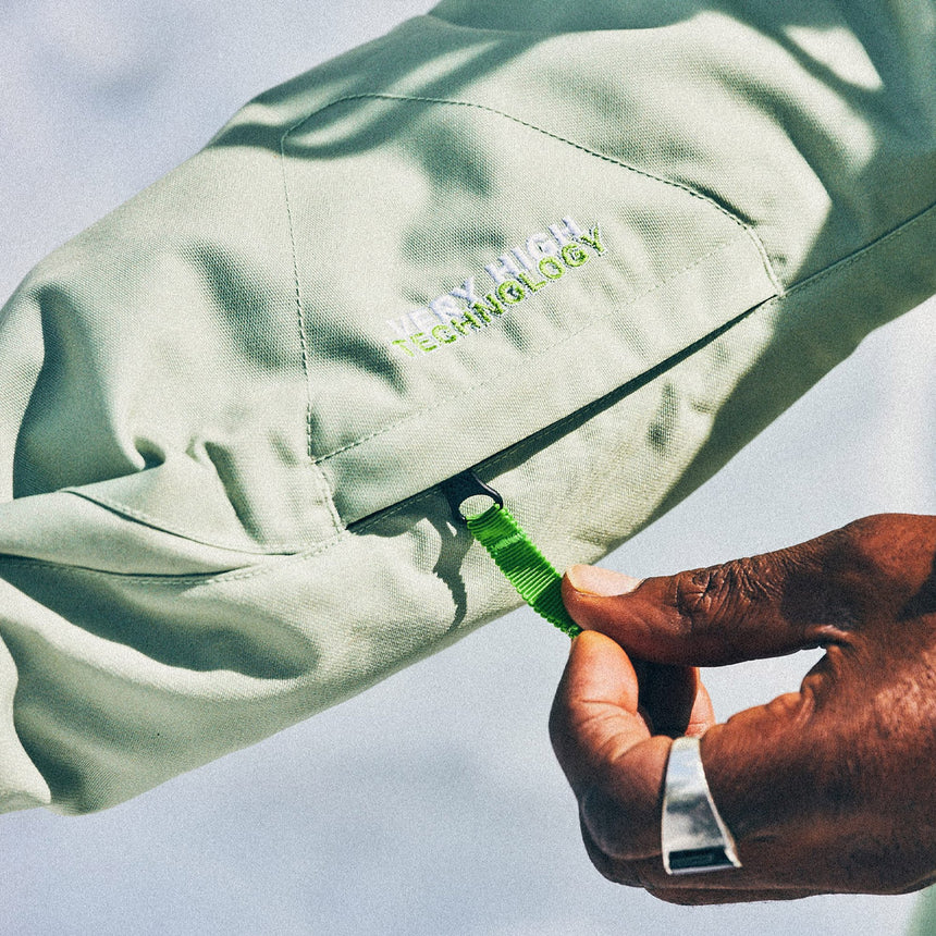 686 X Huf Double H Shell Jacket 2026 - Huf Green Colorblock