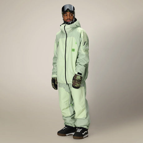 686 X Huf Double H Shell Pant 2026 - Huf Green Colorblock