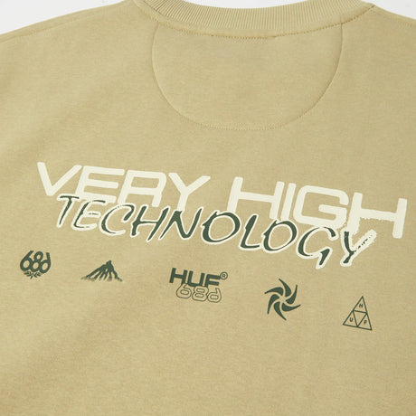 686 X Huf Premium Heavyweight Crew - Huf Elm