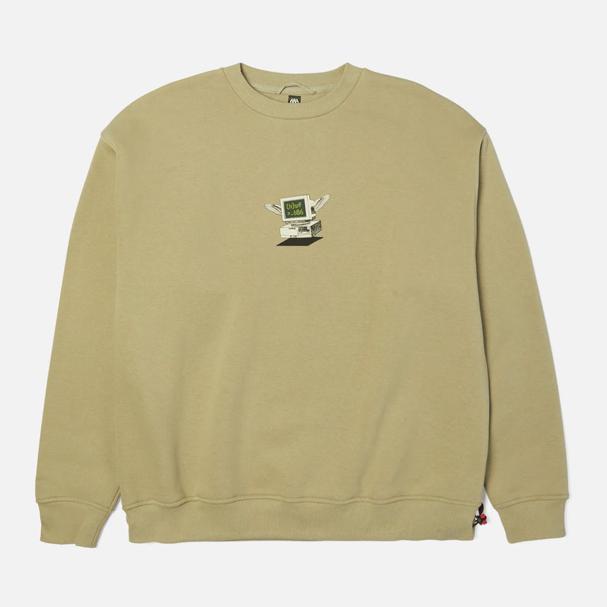 686 X Huf Premium Heavyweight Crew - Huf Elm