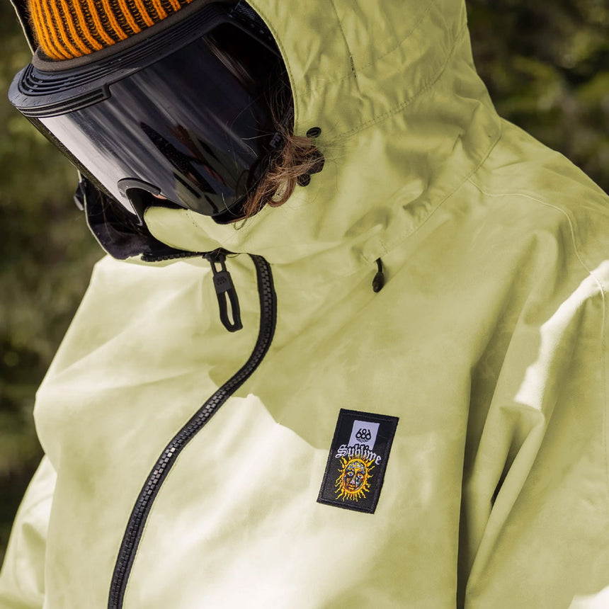 686 X Sublime Women's Shell Anorak 2026 - Sublime Yellow Tie Dye