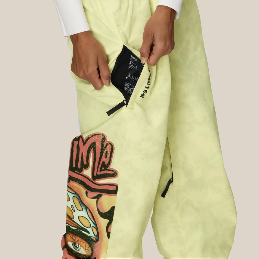 686 X Sublime Women's Shell Pant 2026 - Sublime Yellow Tie Dye