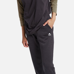 BURTON Women's Oak Fleece Pant 2025 - True Black Heather