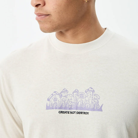 AFENDS Allure Retro Tee - Moonbeam