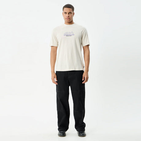 AFENDS Allure Retro Tee - Moonbeam