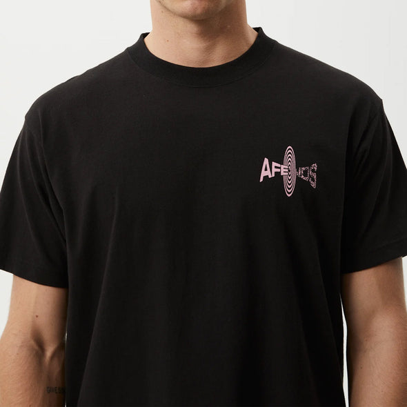 AFENDS Altered Heavy Weight Boxy Fit Tee - Black