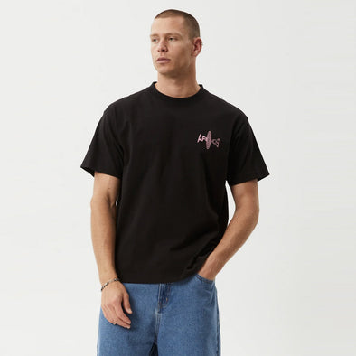 AFENDS Altered Heavy Weight Boxy Fit Tee - Black