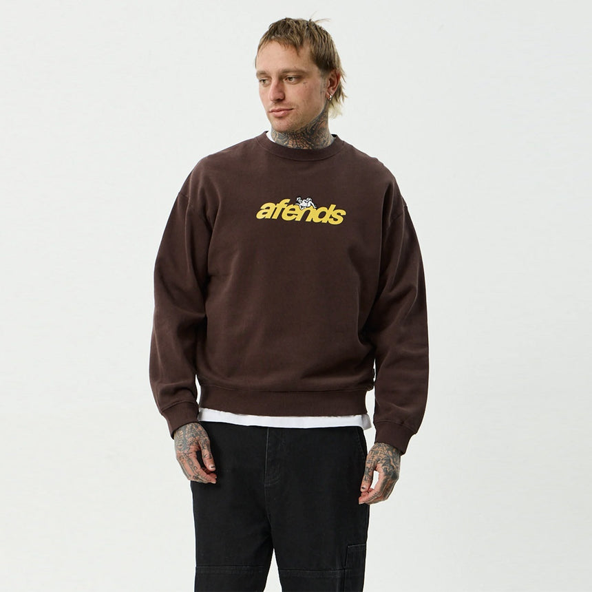 AFENDS Angel Boy Crew - Washed Coffee